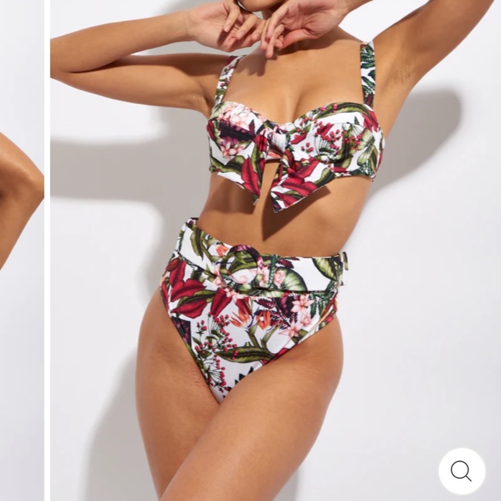 NWT Alexandra Miro Tropical Bikini Bottom and Top